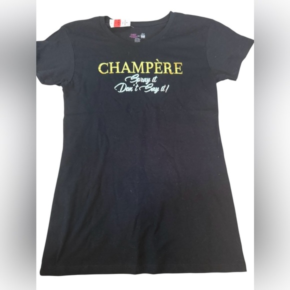 Emily in Paris x Shop the Scenes Tee Small “Champère Spray It Don’t Say It!” NWT - Picture 1 of 3